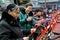 Pengzhou, China: Women Lighting Incense Sticks