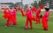 Pengzhou, China: Women Performing Dance Routine