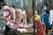 Pengzhou, China: Women Selling Pork