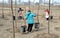 Pengzhou, China: Women Watering Trees