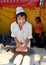 Pengzhou, China: Young Man Kneeding Dough