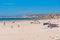 Peniche, Portugal, July 1, 2021: People are enjoying a sunny day