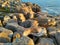 Peniche rocks in sunset light near Cabo Carvoeiro, Portugal