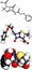 Penicillin V antibiotic, molecular model