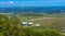 Peninsula in the spring. View from the Mount Sapun