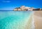 Peniscola skyline and castle beach Spain