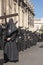 Penitent with his cross, Holy Week in Seville Nazarene Brotherhood of students