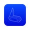 Penknife icon blue vector