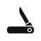 Penknife Icon. Pocket Knife. Camping Sign and Symbol.