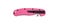 Penknife isolate on white background. Modern pink folding knife