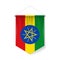 Pennant Flag Icon of Ethiopia