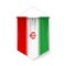 Pennant Flag Icon of Iran