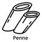 Penne icon, outline style