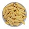 Penne Pasta with Four Cheese Sauce with Clipping Path