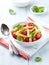 Penne pasta with roasted cherry tomatoes
