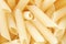 Penne rigate dry raw pasta background or texture. Organic food