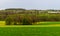 Pennsylvania countryside and farms in spring near Kutztown. Fields just starting to be plowed.