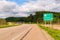 A Pennsylvania Department of Transportation road sign along State Route 6, Warren County, Pennsylvania, USA