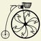 Penny-Farthing Bicycle Vector 03