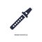 pennywhistle icon on white background. Simple element illustration from music concept