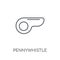 Pennywhistle linear icon. Modern outline Pennywhistle logo conce