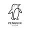 Penquin simple line logo