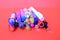 Pens multi-colored Colourful blue group-of-object yellow art design white-colour creativity drawing craft writing education close