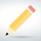 Pensil vector icon isolated vector on a white backround