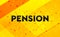 Pension abstract digital banner yellow background