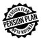 Pension Plan rubber stamp