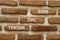 Pension time bomb symbol. Concept words Pension time bomb on red brown brick wall on a beautiful brick wall background. Business