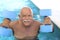 Pensioner working out in swimming pool