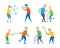 Pensioners Activity, Old Man and Woman Set Vector