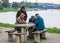 Pensioners Playing Chess, Krakow, Poland.