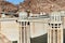 Penstock Towers at Hoover Dam and Lake Mead on the Nevada Arizona border