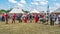 The Pentacle Drumming Troupe, Tewkesbury Medieval Festival, England.