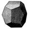 Pentagonal Dodecahedron vintage illustration