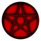 Pentagram icon sign.