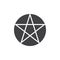 Pentagram or pentalpha vector icon
