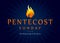 Pentecost Sunday fire banner