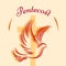 Pentecost Whit Sunday illustration poster vector banner