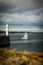 Penzance Lighthouse and sailboat