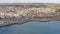 Penzance Railway Station in Cornwall UK Aerial