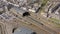 Penzance Railway Station in Cornwall UK Aerial