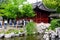 People from all over the world come to visit the ancient Chinese-style buildings, red wooden buildings, simple patterns carved on
