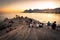 People on Arpoador Rock Watching Sunset