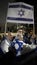 People attend a rally in support of Israel organized by the Sao Paulo Israeli Federation