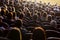 People in the auditorium during the performance. A theatrical production