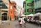 People at Augustinergasse pedestrian Street at Zurich center