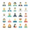 People Avatars Colored Vector Icons 2